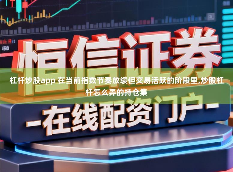 杠杆炒股app 在当前指数节奏放缓但交易活跃的阶段里,炒股杠杆怎么弄的持仓集